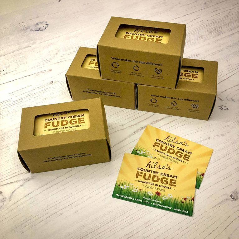 Country Cream Fudge Business Cards 768x768